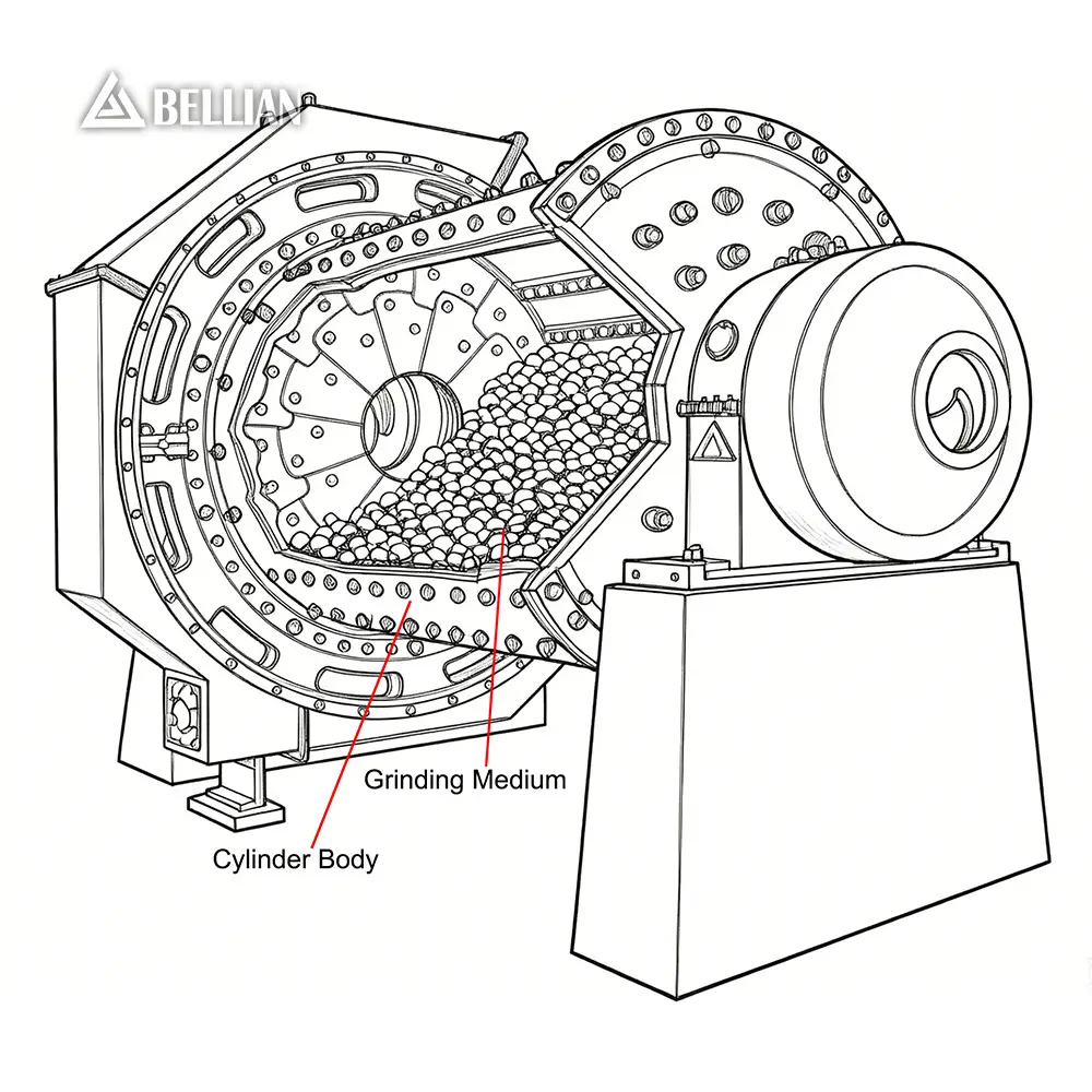 Working Principle of Air Swept Coal Mill