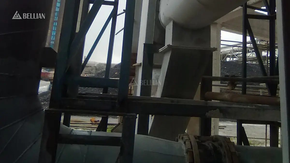 Centrifugal fan and main pipeline of large limestone grinding line in South Africa factory