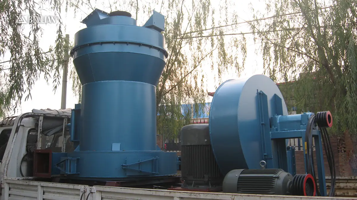 4R3216 barite grinding mill main unit loaded on truck, ready for shipment to Kenya mineral processing project