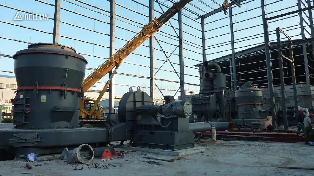 Ghana 15t/h MTW European Trapezium Mill Feldspar Powder Production Line